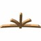 Ekena Millwork Davenport Rough Sawn Timber Gable Bracket, Western Red Cedar, 108"W x 49"H x 6"D x 6"F, 11/12 Pitch GBW108X49X0606DAV00RWR - alternate 2